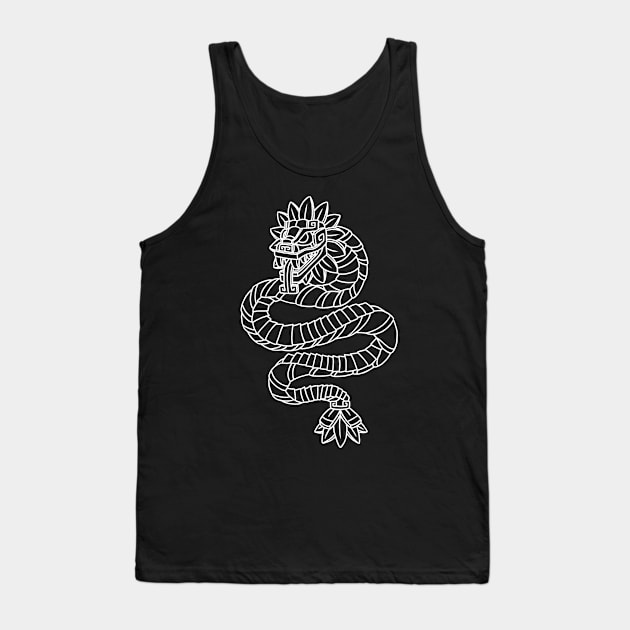 Quetzalcoatl Aztec Mayan Feathered Serpent Toltec Inca Gift Tank Top by Alex21